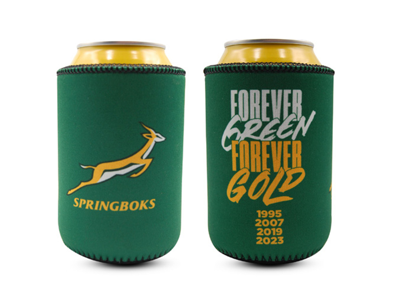Springbok Rugby Supporter Neoprene Beverage Can Holder (330ml)