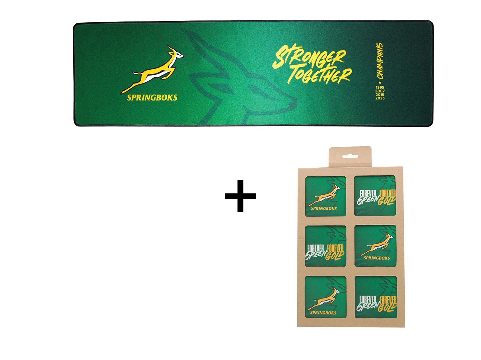 Springbok Bar Mat + Coasters